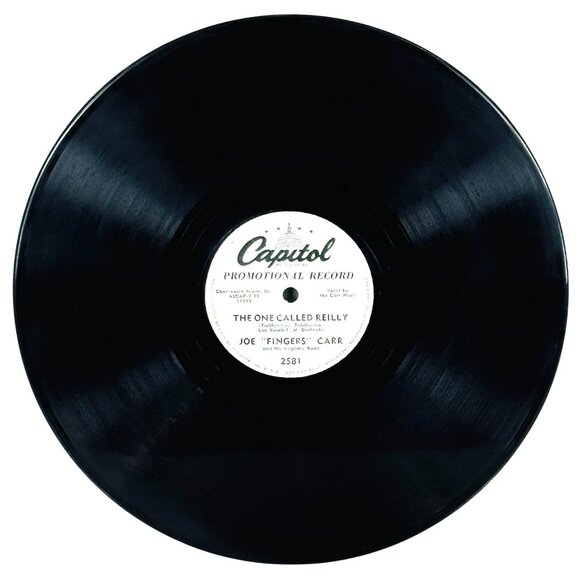 Joe "Fingers" Carr Collegiate 10 Inch Shellac 78 RPM Capitol Promo 2581 - Picture 4 of 4
